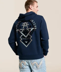 American Fighter Oakview Hooded Sweatshirt Navy New