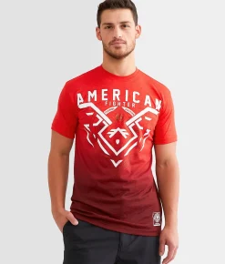 American Fighter Oakview T-Shirt Poppy Red Chinese Red Discount