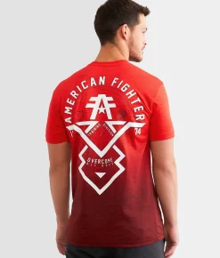American Fighter Oakview T-Shirt Poppy Red Chinese Red Discount