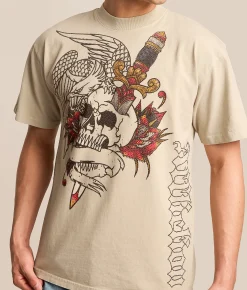 Affliction Obsidian Strike T-Shirt Peyote Pigment Dye Outlet