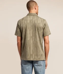 American Heritage Oceanside Stretch Shirt Melange Mint Green Sale