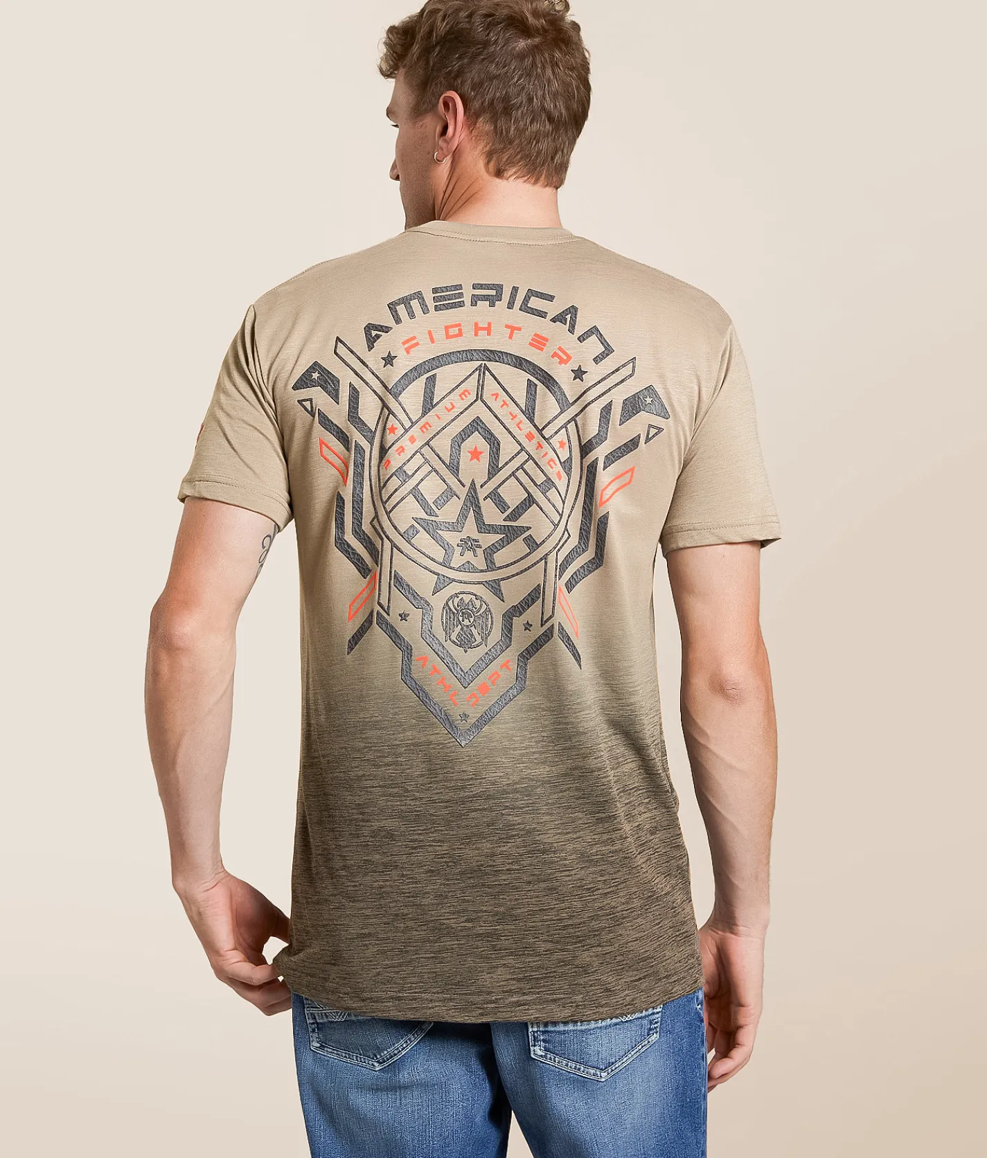 American Fighter Oceanside T-Shirt Desert Taupe Discount
