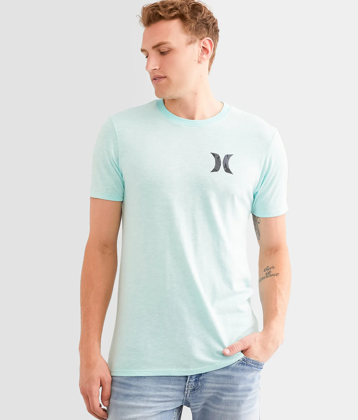 Graphic T-Shirts|Activewear | Hurley Octa T-Shirt White Blue Radiance