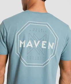 Tops|Graphic T-Shirts | Maven Co-op Octo Dagaz T-Shirt Slate