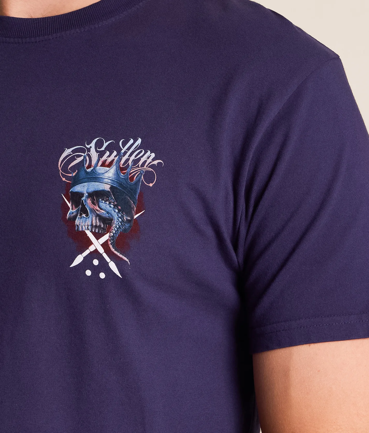 Tops|Graphic T-Shirts | Sullen Octopus King T-Shirt Astral Aura
