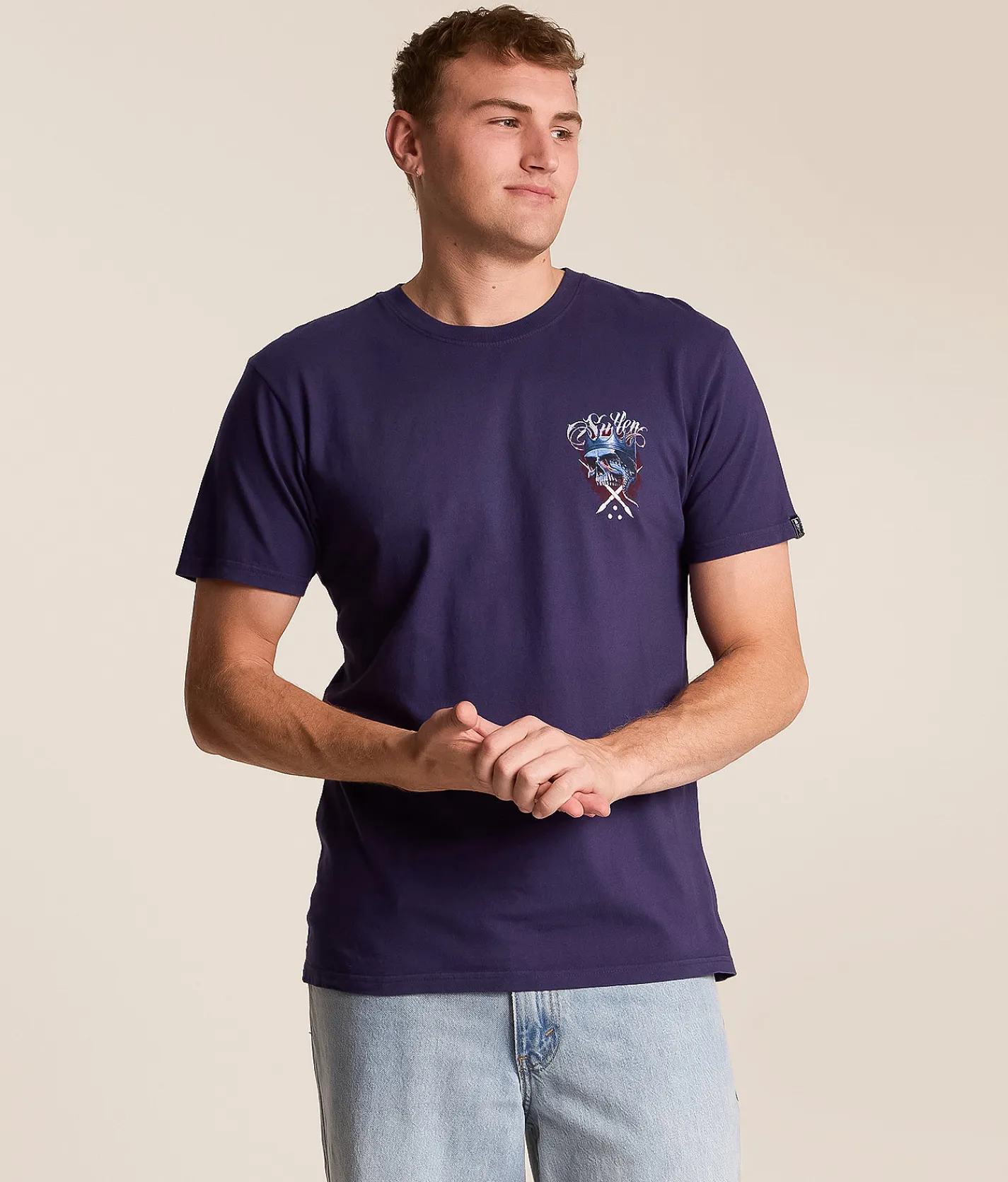 Tops|Graphic T-Shirts | Sullen Octopus King T-Shirt Astral Aura