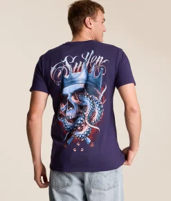 Tops|Graphic T-Shirts | Sullen Octopus King T-Shirt Astral Aura