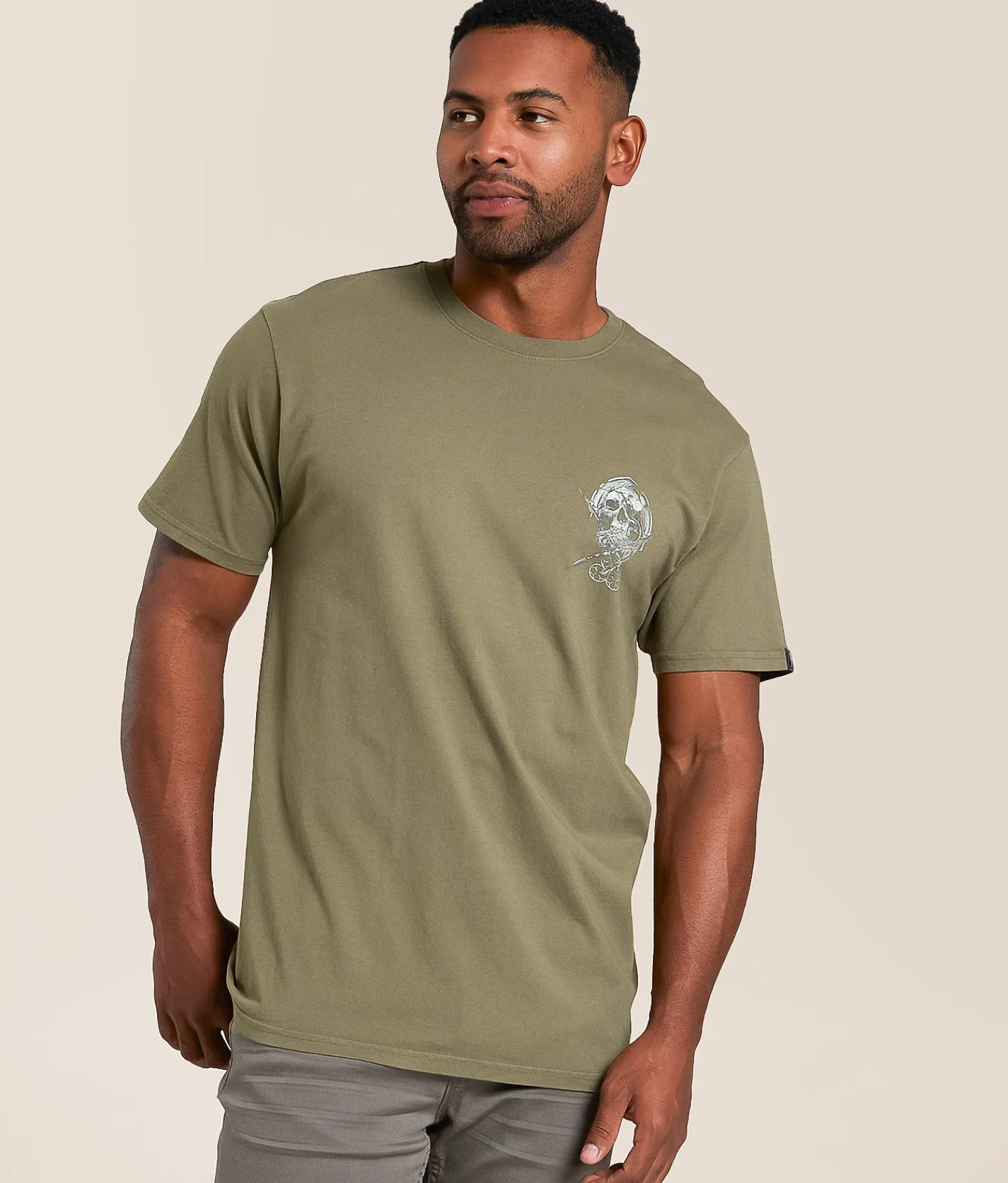 Tops|Graphic T-Shirts | Sullen Oculus Badge T-Shirt Tea Leaf