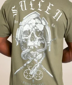 Tops|Graphic T-Shirts | Sullen Oculus Badge T-Shirt Tea Leaf