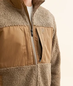 Ariat Odessa Pieced Sherpa Jacket Brindle Clearance