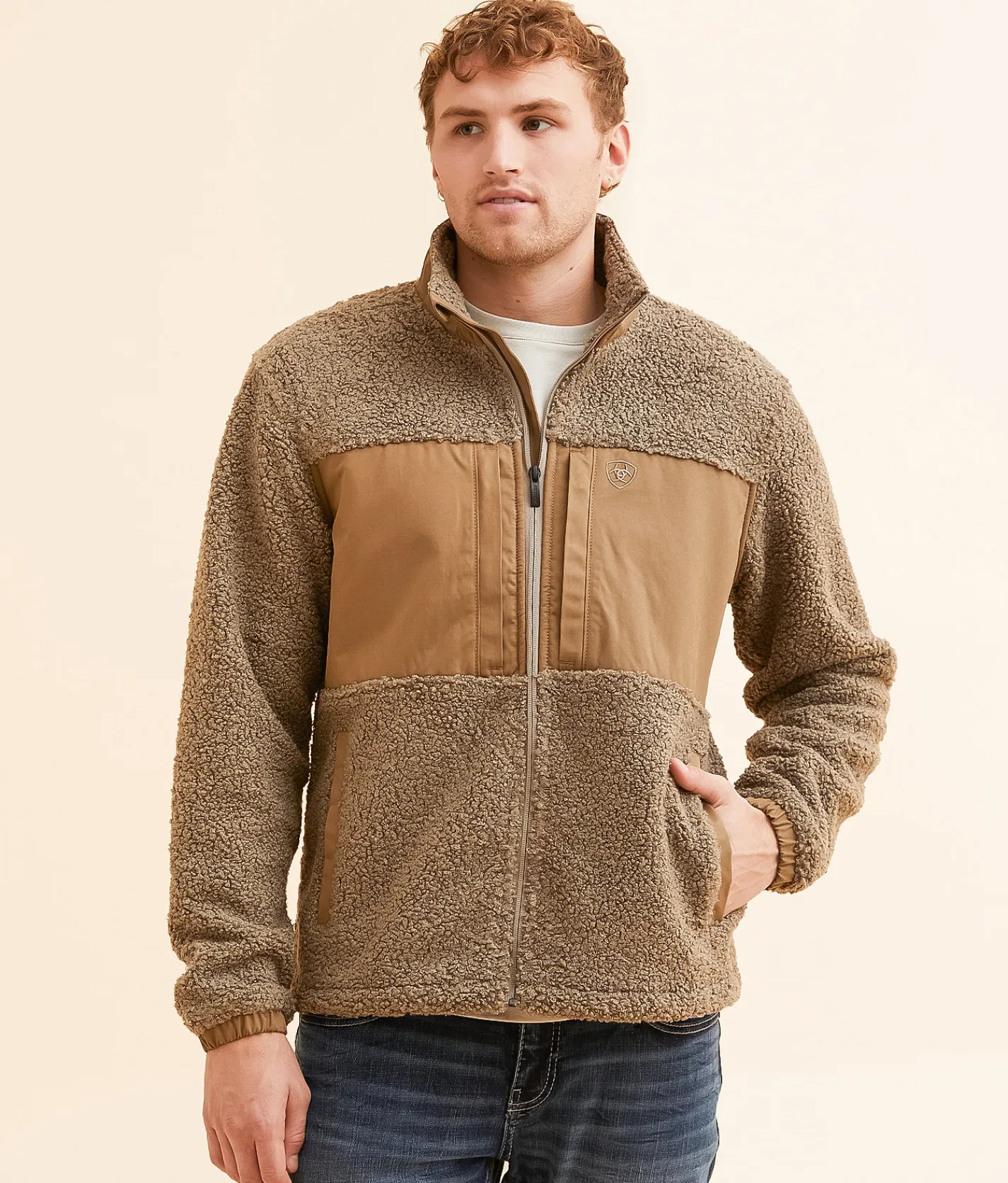 Ariat Odessa Pieced Sherpa Jacket Brindle Clearance