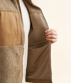 Ariat Odessa Pieced Sherpa Jacket Brindle Clearance