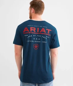 Graphic T-Shirts | Ariat Official Quality T-Shirt Sailor Blue