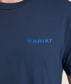 Tops | Ariat Official Quality T-Shirt Blue Dusk
