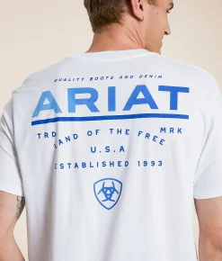 Ariat Official Quality T-Shirt White New
