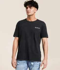 Ariat Official Quality T-Shirt Black Mineral Wash Best
