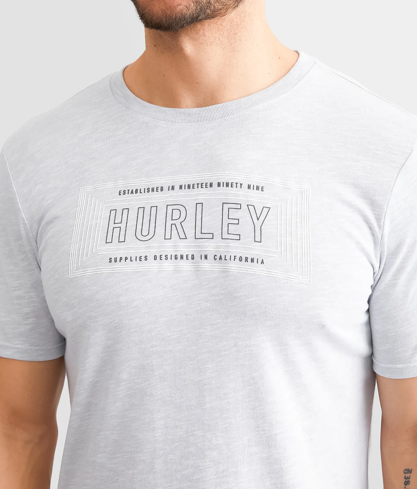 Hurley Off The Grid T-Shirt White Wolf Grey Discount