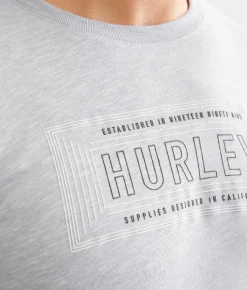 Hurley Off The Grid T-Shirt White Wolf Grey Discount