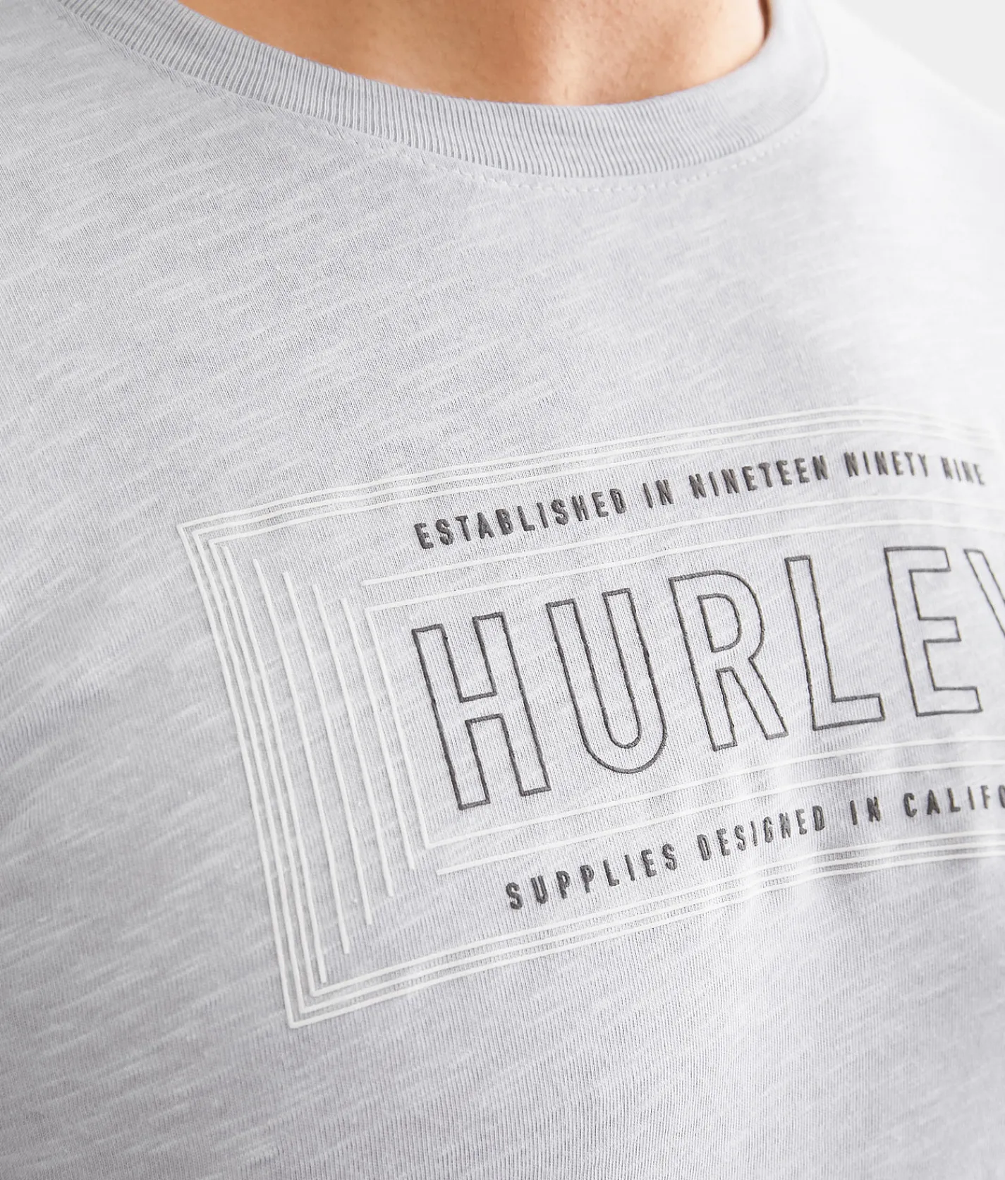 Hurley Off The Grid T-Shirt White Wolf Grey Discount