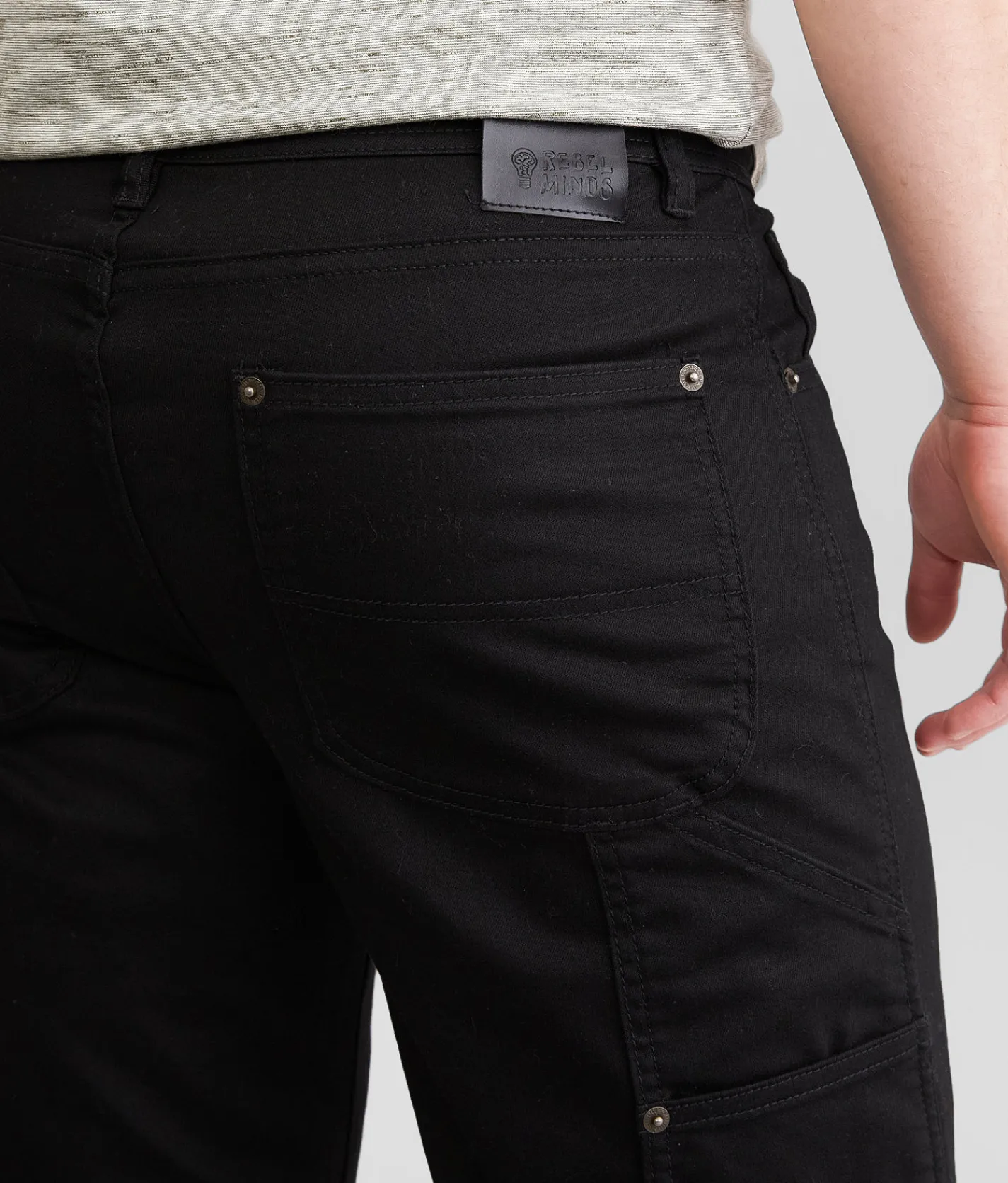 Rebel Minds OG Straight Stretch Jean Black