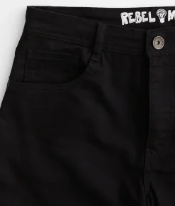 Rebel Minds OG Straight Stretch Jean Black