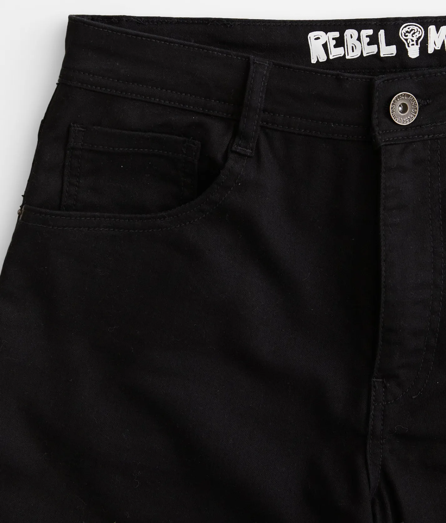 Rebel Minds OG Straight Stretch Jean Black