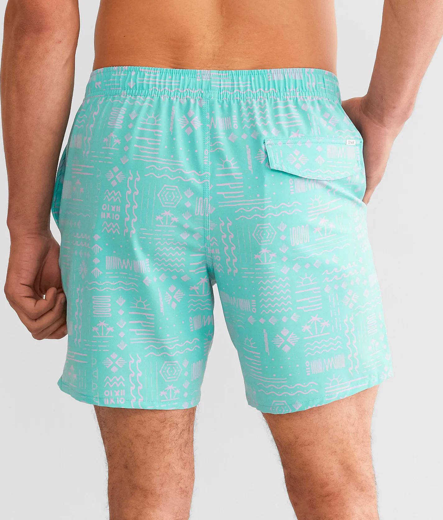 Bottoms|Swimwear | O'Neill OG Volley Stretch Swim Trunks Aqua Haze