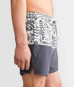 Bottoms|Swimwear | SAXX Oh Buoy 2N1 DropTemp Stretch Swim Trunks West Coast India Ink