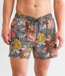 Bottoms|Swimwear | SAXX Oh Buoy 2N1 DropTemp Stretch Swim Trunks Aviary-Multi