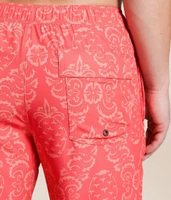 SAXX Oh Buoy 2N1 DropTemp Stretch Swim Trunks Pineapple Brocade Hibiscu Discount