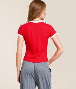 Tops | HYPE AND VICE Ohio State Buckeyes Baby Cropped T-Shirt Red