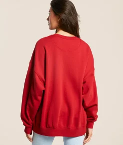 Gameday SOCIAL® Ohio State Football Oversized Pullover Red Clearance