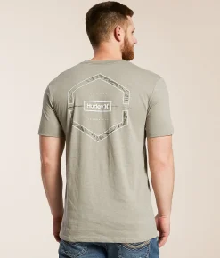 Hurley Oil Slick T-Shirt Dried Sage Clearance