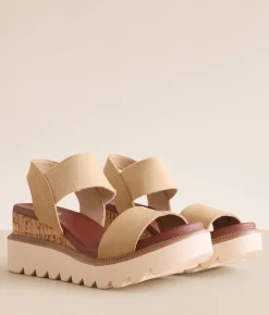 Mia Olany Wedge Sandal Natural