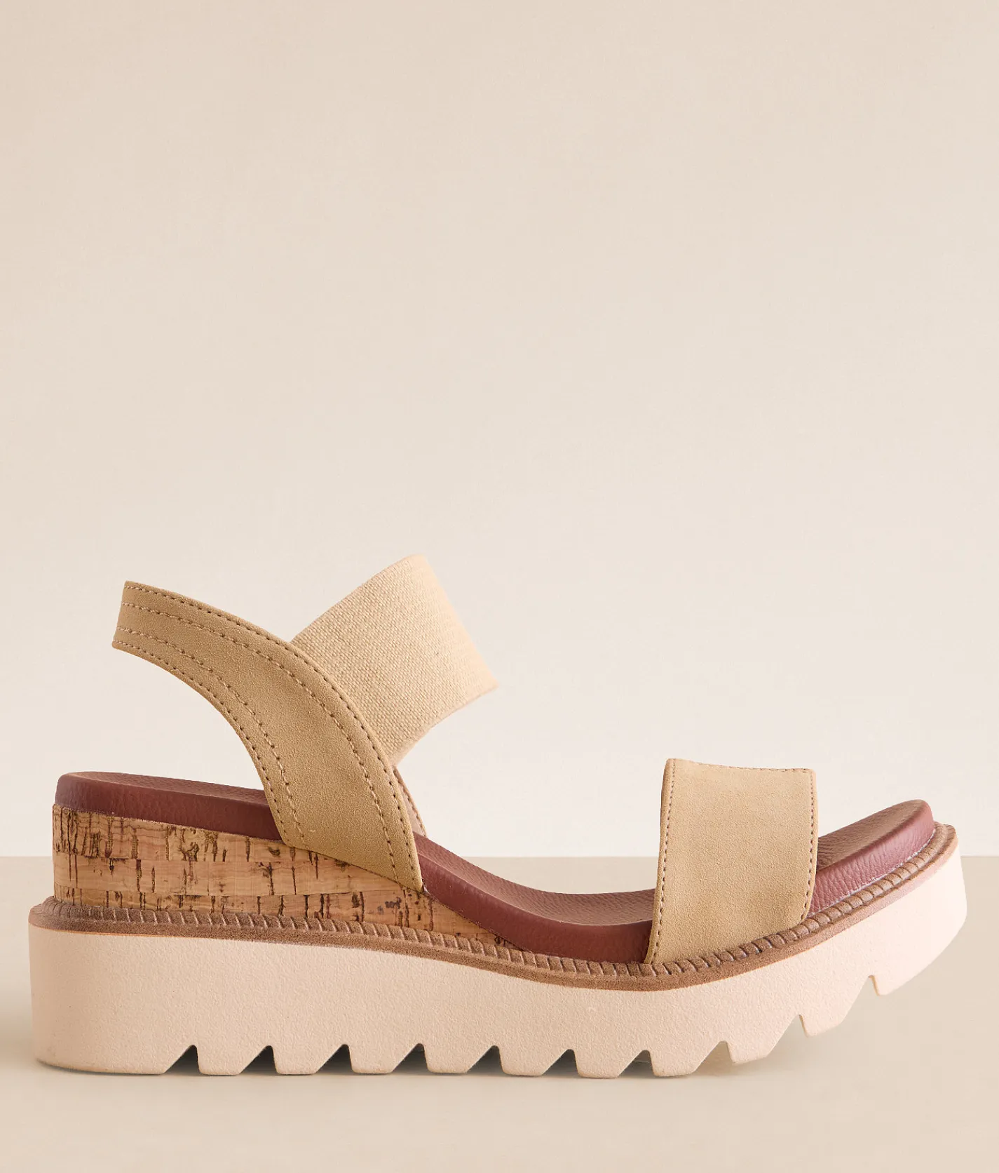 Mia Olany Wedge Sandal Natural