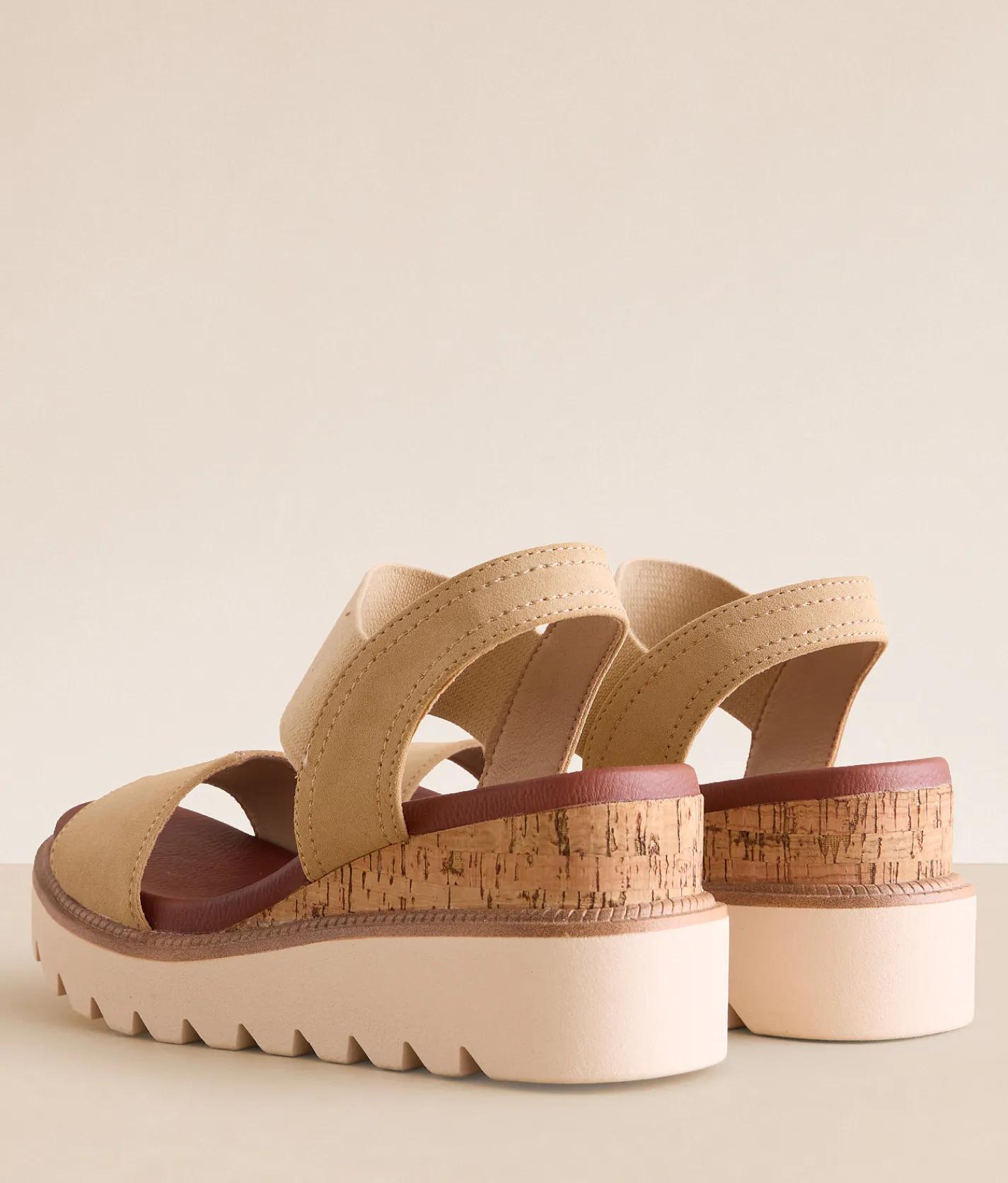 Mia Olany Wedge Sandal Natural