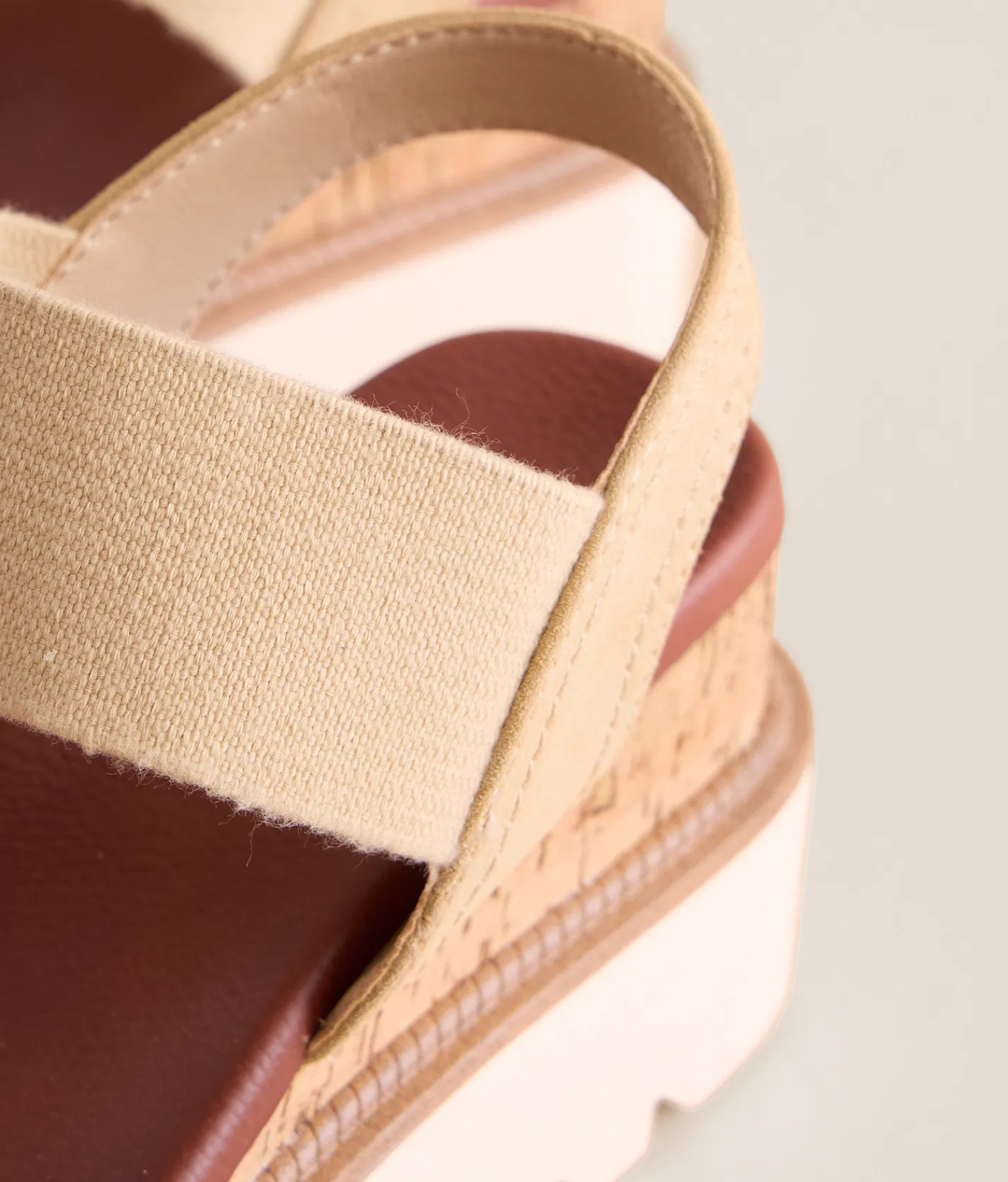 Mia Olany Wedge Sandal Natural