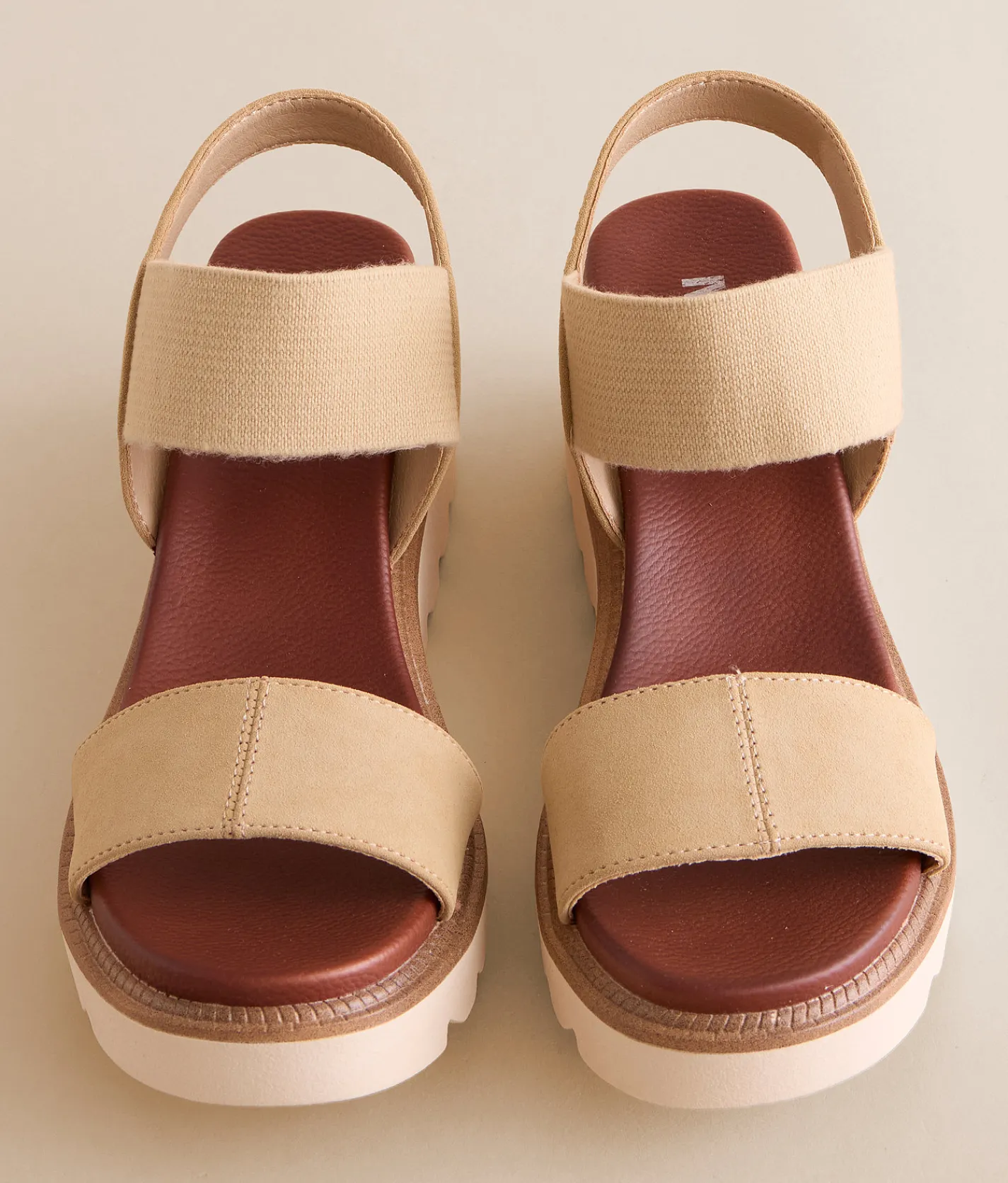 Mia Olany Wedge Sandal Natural