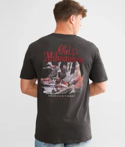 Brew City Old Milwaukee Finest Ducks T-Shirt Smoke Clearance