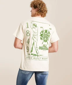 Bioworld Old Milwaukee Golf T-Shirt Natural Clearance