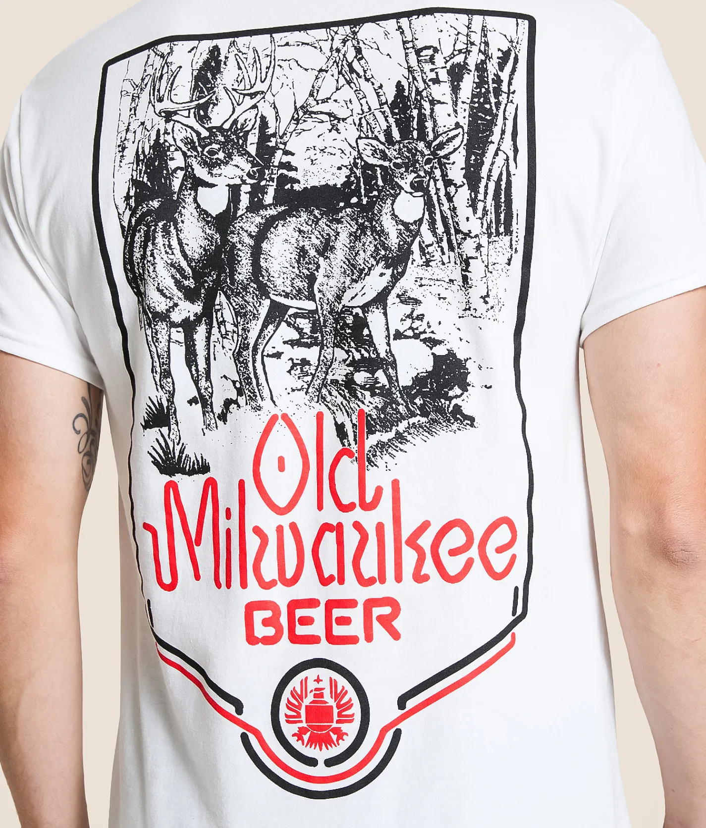 Brew City Old Milwaukee Vintage T-Shirt White Hot