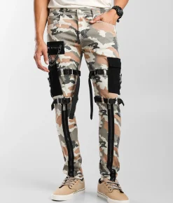 Sale Jeans|Bottoms | PREME Cargo Skinny Stretch Jean Old Rose Camo