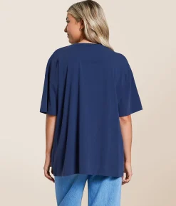 Gameday SOCIAL® Ole Miss Rebels Oversized T-Shirt Navy