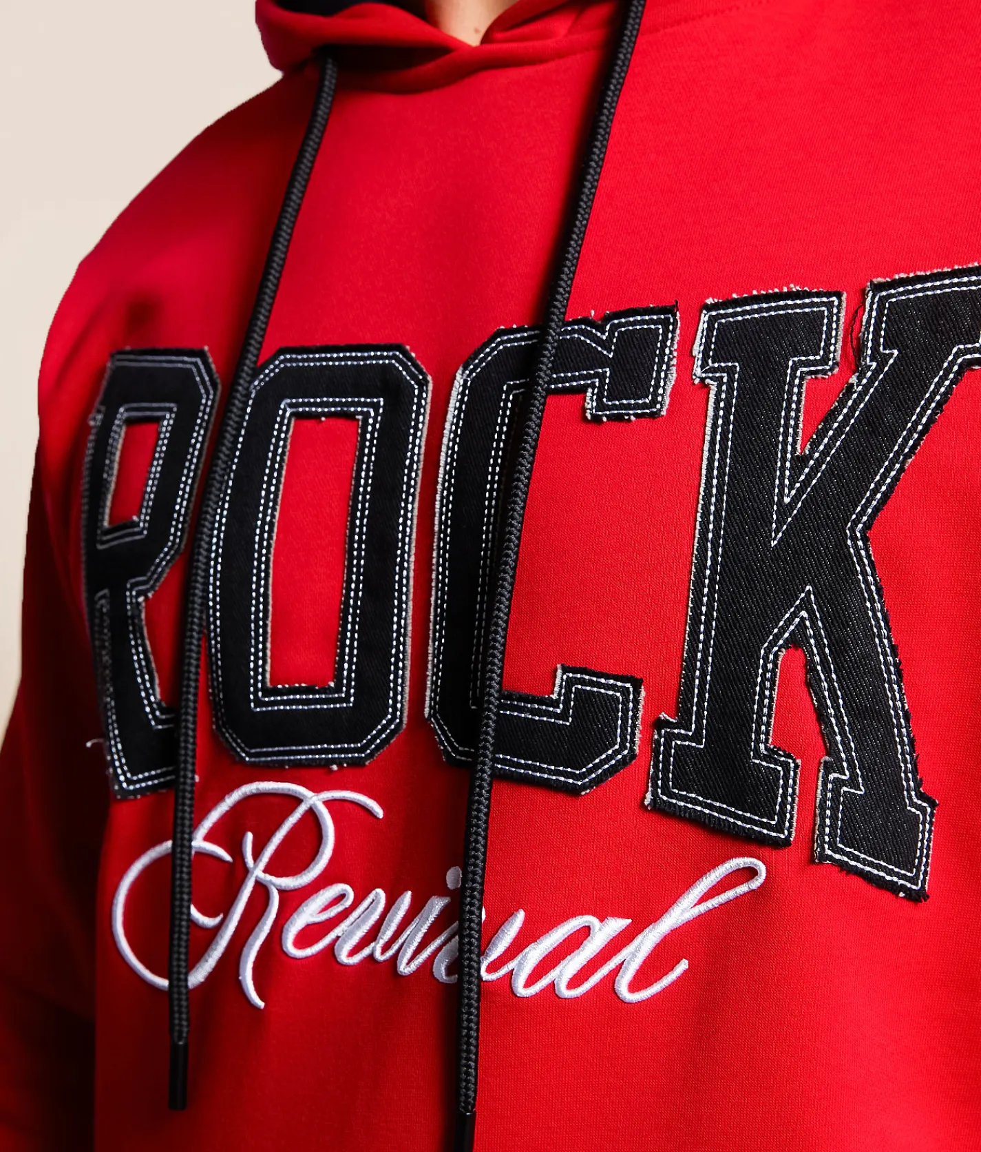 Tops | Rock Revival Oliver Hooded Sweatshirt Red