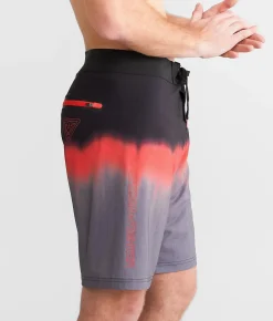 Bottoms|Swimwear | American Fighter Olive Stretch Boardshort Heather Grey Multi