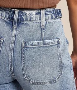VERVET by Flying Monkey Olivia Cropped Wide Leg Stretch Jean Jump