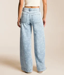 Bottoms | VERVET by Flying Monkey Olivia Wide Leg Stretch Jean Floral