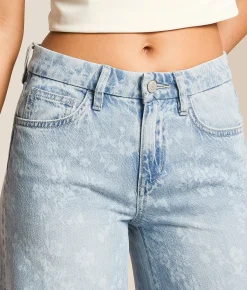 VERVET by Flying Monkey Olivia Wide Leg Stretch Jean Floral Best