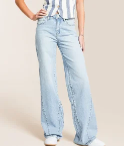 Jeans|Bottoms | VERVET by Flying Monkey Olivia High Rise Wide Leg Jean Luminosity