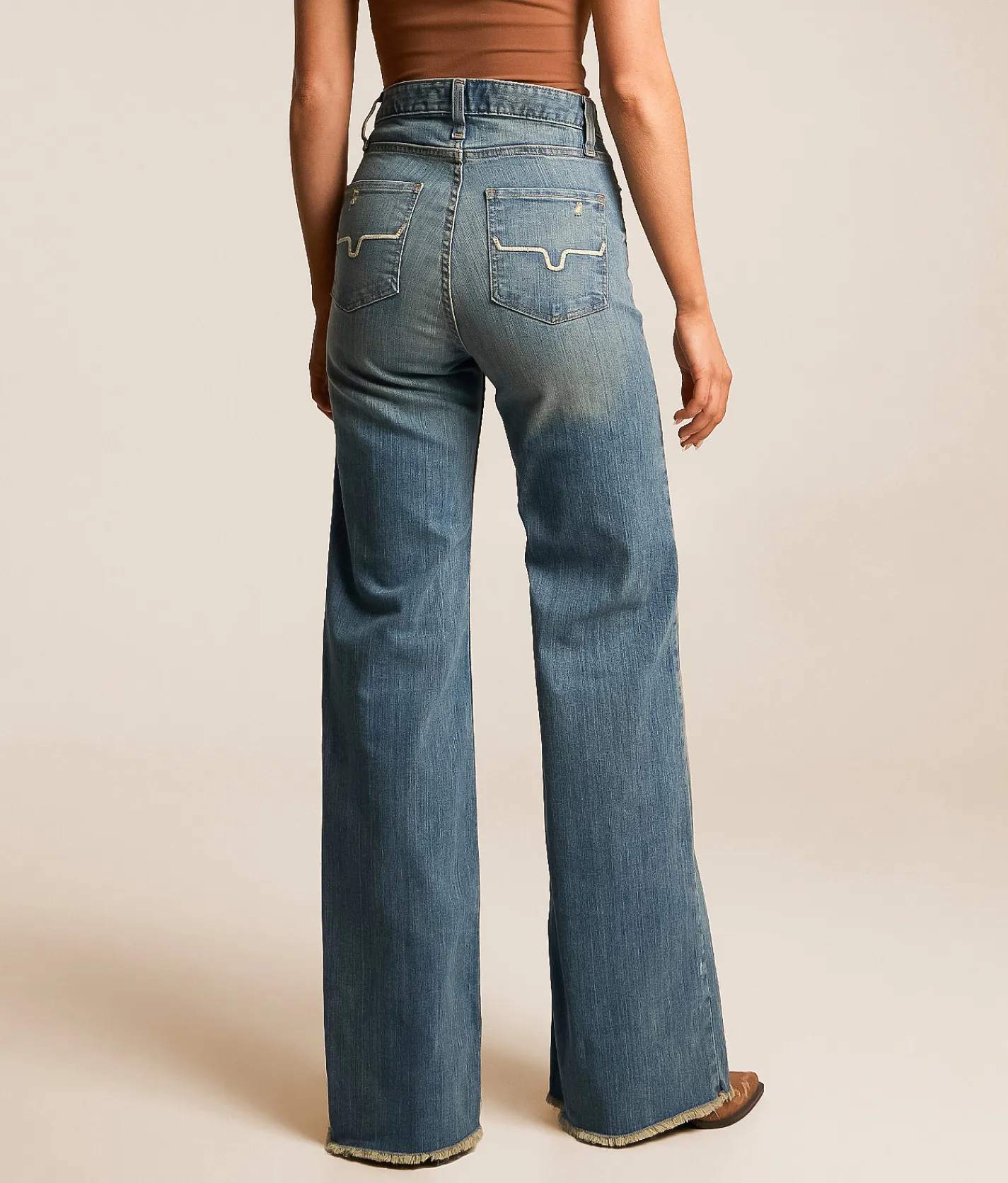 Kimes Ranch Olivia High Rise Wide Leg Jean Blue Hot